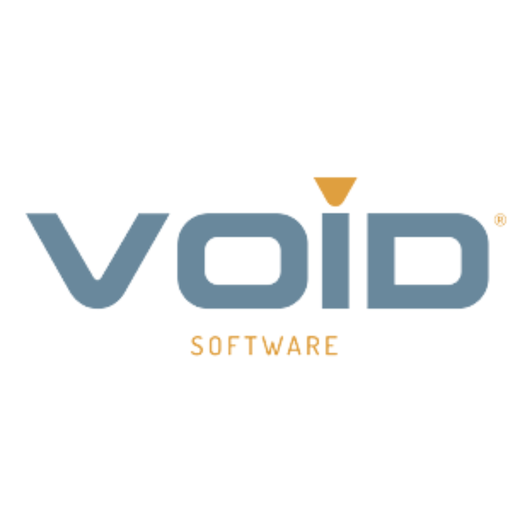 The VOID Software logo, featuring the words in grey and orange
