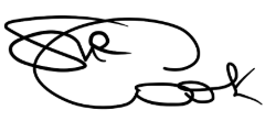 BWBF Patron Sue Cook's signature